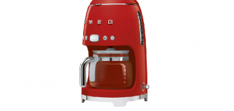 Smeg 50's Style Programmable Drip Coffee Maker - 10-Cup - Red