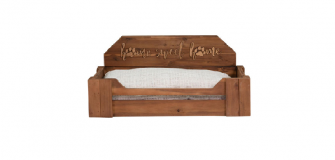 Bowser & Meowser Home Sweet Home Wood Pet Bed